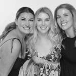 wedding glam reception black white