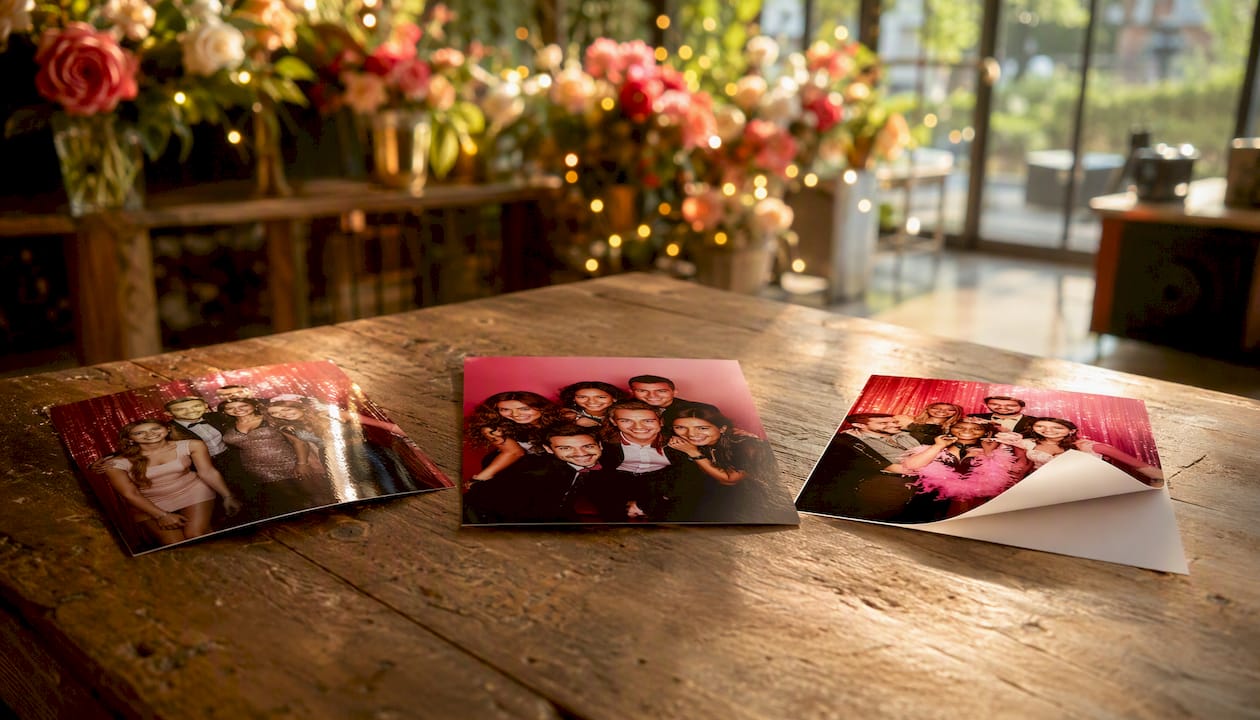 Glossy, matte, and sticker-backed branded prints