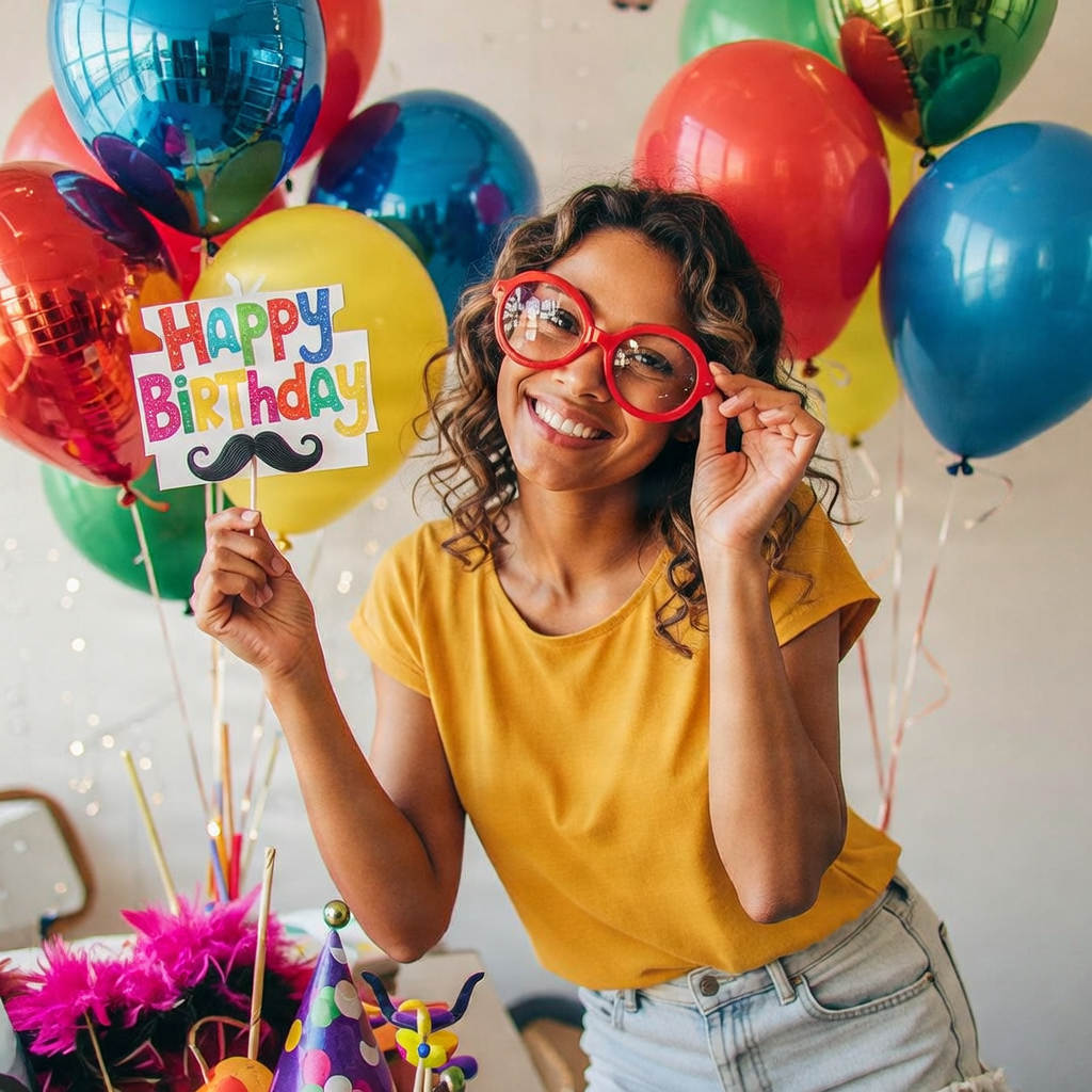 Fun Birthday Party Photo Booth Setup